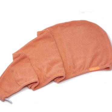  AQUIS Lisse Luxe Hair Turban Ręcznik turban do suszenia włosów  Tangerine Sunrise 24,5 x 71 cm 